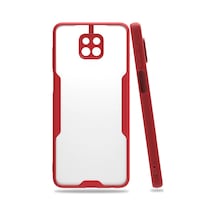 Uryport Xiaomi Redmi Note 9s Kılıf Platin Silikon - Kırmızı