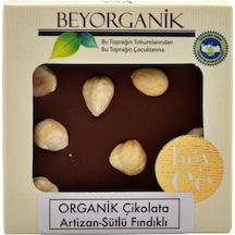 Organik Çikolata Artizan - Sütlü Fındıklı 40 G