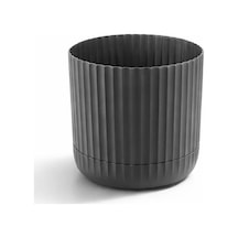 Omnipazar Krs-263 Zeraf Dekoratif Tabaklı Saksı Takımı 4.6 Litre No:3 Antrasit 116