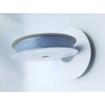 Gri Renginde 1 CM Organze Kurdele