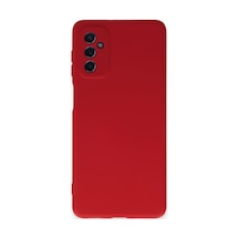 Samsung Galaxy Uyumlu   M52 5g Kılıf Nano İçi Kadife Silikon - Kırmızı