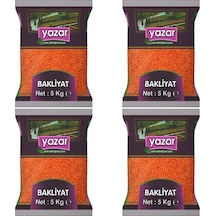 Yazar Yerli Kırmızı Mercimek 5 Kg x 4 Adet