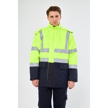 Parka Yeşil Lacivert Lacivert - Fosforlu Sarı