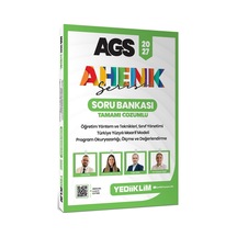 Yediiklim 2027 Ags Ahenk Serisi Öyt Sınıf Yönetimi Tymm Program Okuryazarlığı Ölçme Ve Değerlendirme Tamamı Çözümlü Soru Bankası