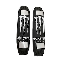 Monster Logolu Amortisör Kılıfı Reflektörlü Beyaz Diğer