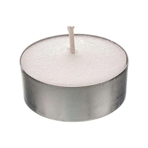 Ayrex Beyaz Yuvarlak Tealight Mum Genel