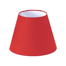 Kırmızı Lambader Başlığı Çap 35 Cm Konik Kumaş Lb817 Kırmızı Lambader Başlığı Çap 35 Cm Konik Kumaş Lb817