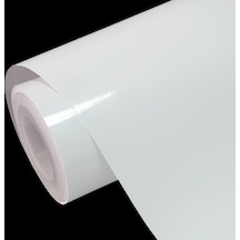 Parlak Beyaz Folyo - Dolap Kaplama Folyosu 50 Cm X 3 Metre