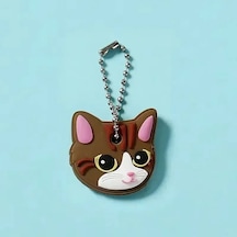 Mınıso 46 Modelli Toptan Anime Anahtarlık Kapağı - Minnie Karikatür Taşınabilir Anahtarlık Tutucu Sıcak Çikolata Whıte