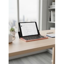 Brivona Katlanabilir Bluetooth Klavye Telefon/tablet Standlı Taşınabilir