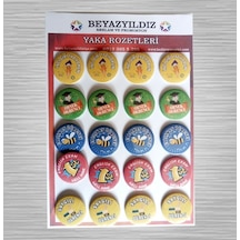 Öğrenci Motivasyon Rozetleri 20 Li Paket N11.574 Çok Renkli