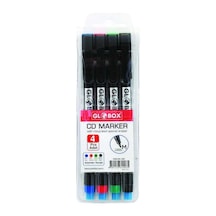 GLOBOX CD KALEMİ M 4 LÜ KARIŞIK RENKLİ 1007