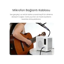 6.35mm To Xlr Dişi Mikrofon Kablosu Hi-fi Ses Kalitesi Ofc Bakır Enstrüman Ses Kablosu 2 Metre