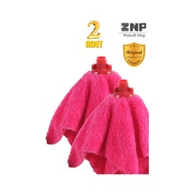 Welsoft Balerin Mop Yedek Başlıklı 2 Adet Pembe Mop, Papas 45x60