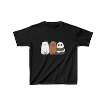 Çocuk Unisex Baskılı T-shirt - Siyah
