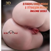 Erofoni Büyük Mega Boy 10 Kg Realistik 41 Cm Emiş Ve Titreşimli İnleme Sesli 2 İşlevli Yapay Suni Vajinal Anal Kadın Kalça Mastürbatör