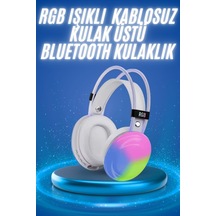 Rgb Işıklı Yüksek Ses Kaliteli Kablosuz Kulak Üstü Bluetooth Kulaklık Diğer