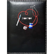 Promosyon Denizi Doktor 6 Görselli Siyah Ruhsat Kabı