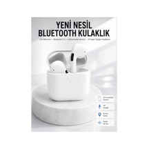Yeni Nesil Bluetooth Kulaklık Beyaz Çağrı Cevaplayabilen Kablosuz Renk