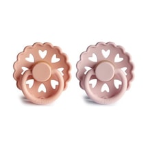 FRIGG Fairytale İkili Kauçuk Emzik - Pretty in Peach/Primrose 0-6 Mavi