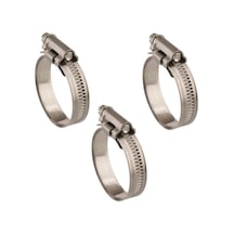 3 Adet W2 Hortum Kelepçesi 25-40 mm Ayarlı 430 Kalite Paslanmaz