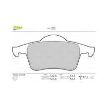VALEO 670480 Arka Balata Volvo S60 S80 V70 Xc70 S70 97-00