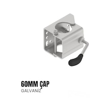 Knott Destek Tekeri Bağlama Kelepçesi 60mm - Galvaniz-2032
