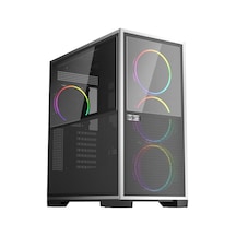 1st Player If8 Btf Siyah Argb 4x12cm Fan Ters Çevirilebilir Temperli Cam Mesh Paneller Usb 3.0 E-atx Arz