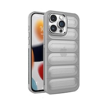 Apple iPhone Uyumlu 15 Pro Max Kılıf Airmax Silikon Kapak - Titan Gri Bz8683140732547