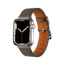 Kilifone -  Apple Uyumlu  Watch  Ultra 49mm - Kordon Pu Deri Kordon Strap Kayış Krd-76