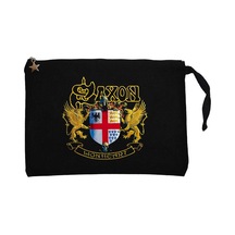 Saxon Lionheart Siyah Clutch Astarlı Cüzdan / El Çantası