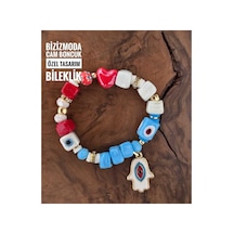 Cam Bodrum Boncuk Bileklik Charm Cam Boncuklu Bileklik Mavi 83783504