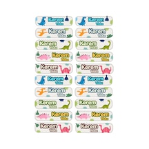 Kişiye Özel 20 Adet Dinozor Konseptli Kitap Etiketi - A4 Parlak Kuşe Sticker Diğer