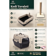 Kedi Set 5 Parça-taşıma-tırmalama-tuvalet