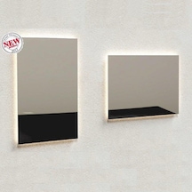 Gürçay Led Işıklı Dekoratif Duvar Aynası 60*90Cm Şeffaf