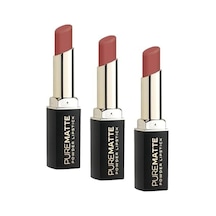 Pure Powder Lipstick No: 103 - Nemlendirici Pudramsı Mat Ruj 3 Paketi Abanoz