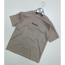 Baros Slim Fit Erkek Kısa Kol Tshirt 7279 Bej