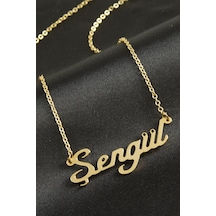 Şengül İsimli Kolye Kişiye Özel Sarı