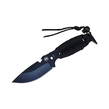 Gear Assault 0238bk Kamp Bıçağı 22,5 Cm - Siyah, Metal Ampampamp İpli Sap Çr