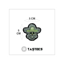 Taşlı Ve Pleksi Baskılı Ütülenebilen Veya Sticker Olarak Kullanılabilen Kuru Kafa Modeli