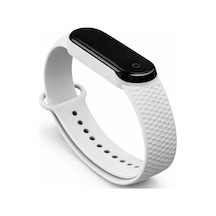 Xiaomi Mi Band 3 4 5 6 7 İle Uyumlu Saat Kayışı Düz Desenli Ent Kaliteli Xiaomi Mi Band 3 4 5 6 7 İle Uyumlu Elmas Delikli Saat Kontrast Renkli Termoplastik Kordon Çok Renkli