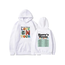 Tarzsokak Beyaz Unisex Harrys House Love On Tour Hoody Vintage Güzel Estetik Hoodie Retro Komik Grafik G