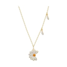 Papatya Kolye 718941 Gold Gümüş