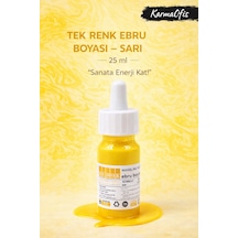Sarı Renk Ebru Boyası 25 Ml Yoğun Pigment, Su Bazlı
