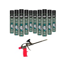 Selsil Pu Tabancalı Montaj Köpüğü 750 Ml. 10 Adet ,demir Köpük Tabancası