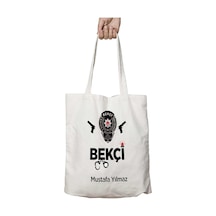 Art Hediye Kişiye Özel Bekçi İki Tarafı Kalıcı Baskılı Yıkanabilir Çanta Çok Renkli