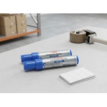Mikro 2'li Set Mr-6010 Super Wide 10mm Permanent Marker Kalın Uçlu Kalıcı Kalem Mavi