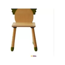Wood&joy Renkli Hayvan Karakterli Sandalye Koala - Yağ Yeşili