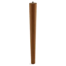 Kahverengi Boyalı Doğal Ahşap 35 Cm Bohem Silindir Mobilya Ayağı Aksesuar Ayakları Sehpa Masa İçin 6395751