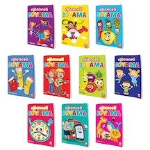 Eğlenceli Boyama Seti - 10 Kitap Takım- Ema Çocuk